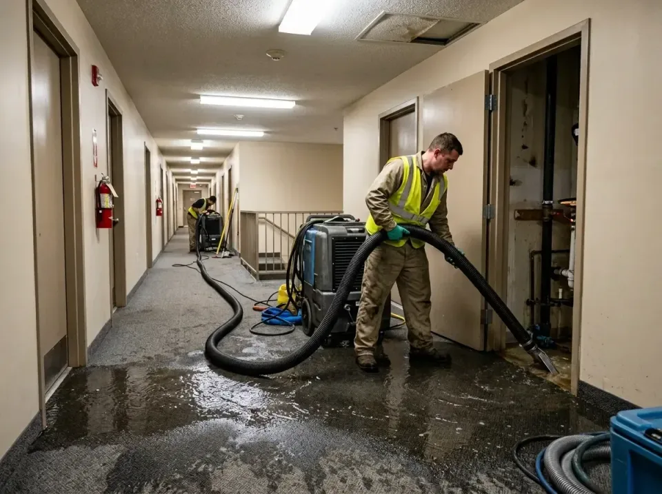 multi-unit-apartment-hallway-f-005 — frequently asked questions, Emergency Burst Pipe Water Extraction & Removal in Conshoho…
